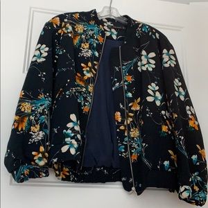 Zara Floral Bomber jacket